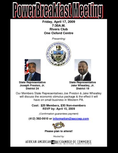 State Representative Joseph Preston Jr. District 24 and State Representative Jake Wheatley Jr. District 19