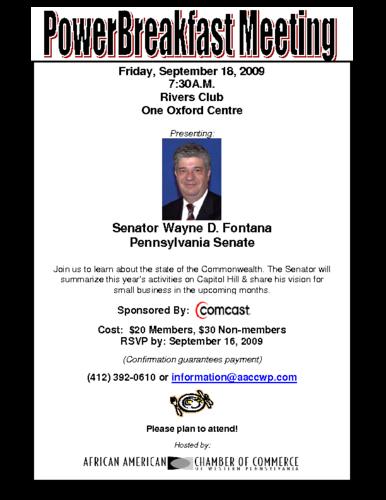 Senator Wayne D. Fontana Pennsylvania Senate