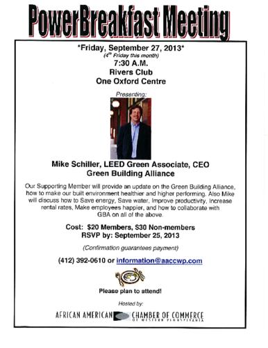 Mike Schiller LEED Green Associate Green Building Alliance