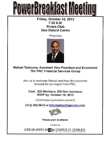 Mekael Teshome Asst VP and Economist PNC