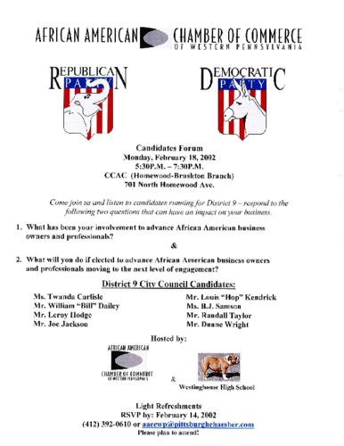 Pittsburgh City Council District 9 Candidates