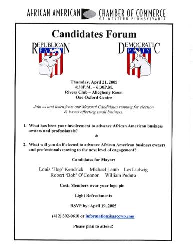 Mayoral Candidates