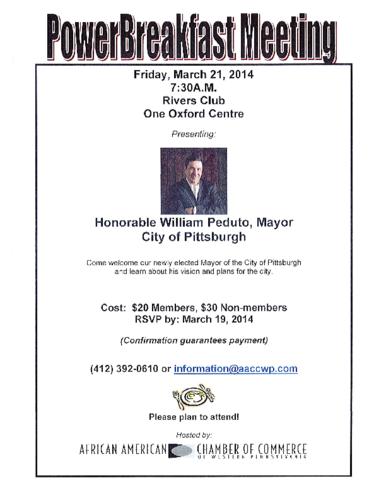 Mayor William Peduto of the City of Pittsburgh