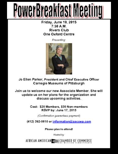 Jo Ellen Parker President and CEO of Carnegie Museums of Pittsburgh