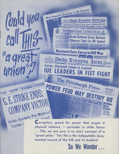 "Could you call THIS 'a great union'?"
