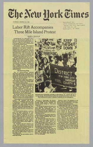 The New York Times Three Mile Island Articles