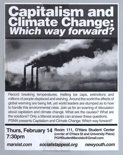 "Capitalisn abd Climaate Change: Which Way Forward?" Flyer