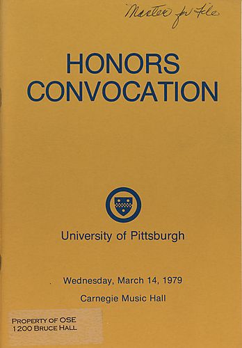 Honors convocation