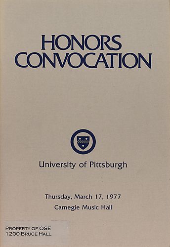 Honors convocation