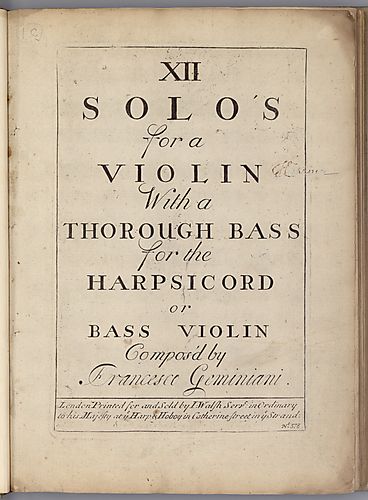 Sonatas, violin, continuo