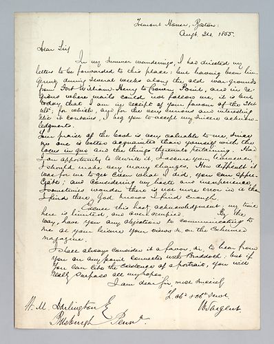 Sergeant Winthropy to William M. Darlington