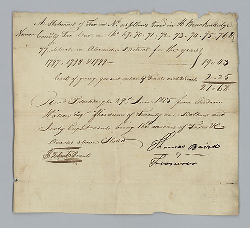 H. H. Brackenridge Statement of Taxes