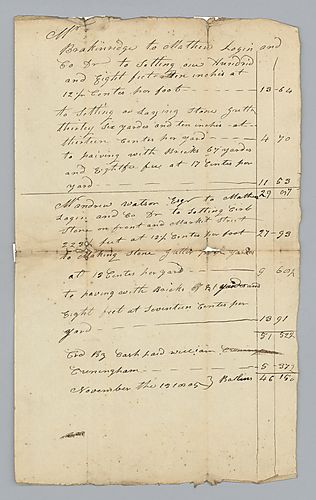 H. H. Brackenridge Statement of Account