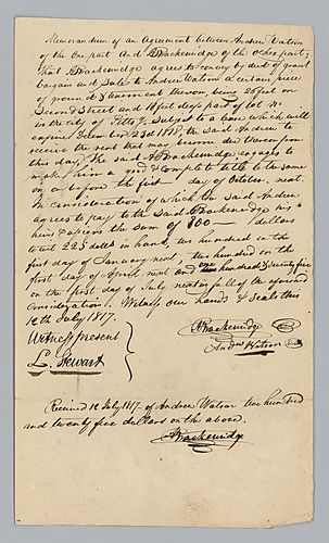 Alexander Brackenridge Agreement
