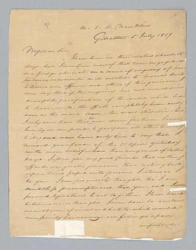 William Shaler to H. M. Brackenridge (LB# 91)