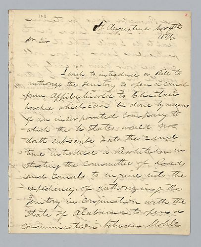 Joseph M. White to H. M. Brackenridge (LB# 108)