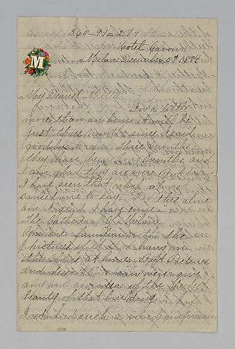 Edith Darlington to Mittie Hemphill, Milan and Genoa