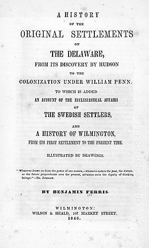 history of the original settlements on the Delaware
