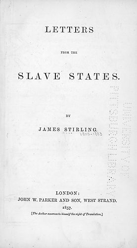 Letters from the slave states