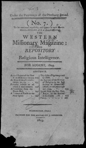 Western missionary magazine