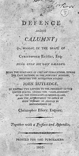 Haman, in the shape of Christopher Ellery, esq. hung upon his own gallows