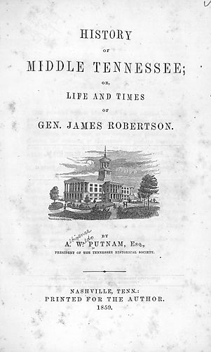 Life and times of Gen. James Robertson