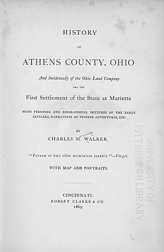 History of Athens County, Ohio