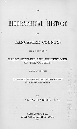 biographical history of Lancaster County
