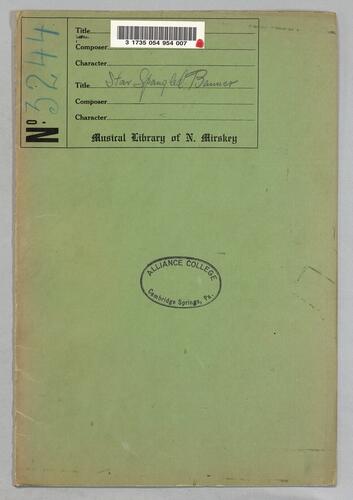 Star-spangled banner (Song); arr