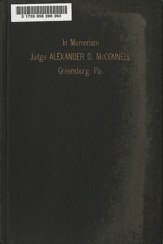 In memoriam, Judge Alexander Daniel McConnell