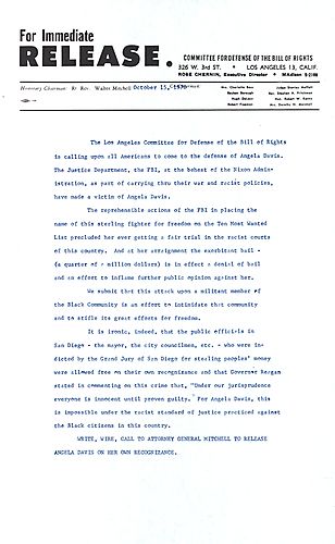 "For Immediate Release" memo