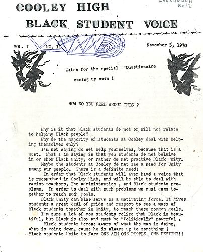 Cooley High Black Student Voice