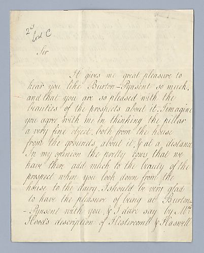 William Pitt the Younger to Alexander Hood