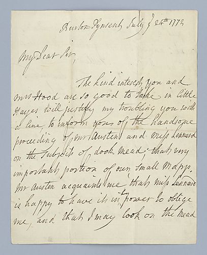 William Pitt to [Alexander] Hood