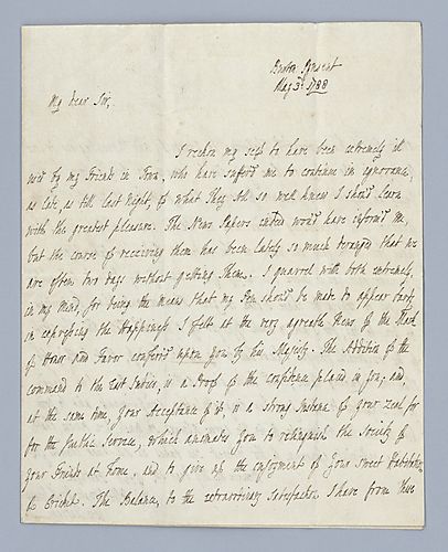 Hester Grenville Pitt to [Alexander Hood]