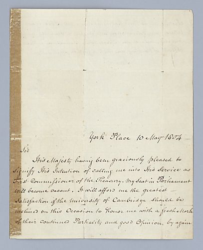 William Pitt the Younger to [University of Cambridge]