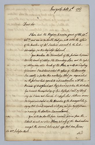 Thomas Gage to Sir William Johnson