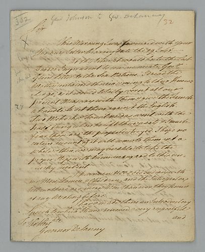 Sir William Johnson to Governor Delancey