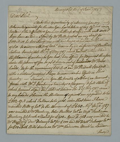 Horatio Sharpe to Philip Sharpe