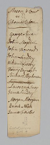 List of jurors, George Mason v. Thomas Caton