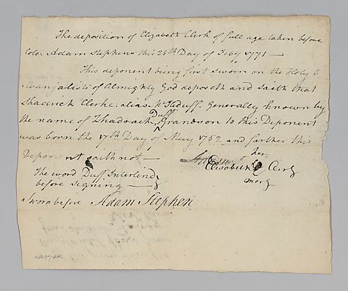 Deposition of Elizabeth Clark