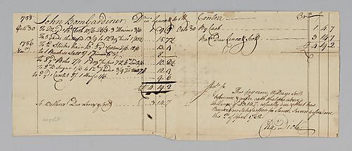 Debt of BomGardner to Lenox Scott