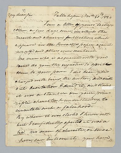 William Pope Duval to H. M. Brackenridge (LB# 49) November 30 1826