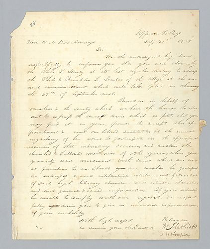 H. Snyder et al to H. M. Brackenridge (LB# 28)