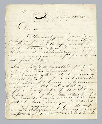 John Kelly to H. M. Brackenridge (LB# 82)