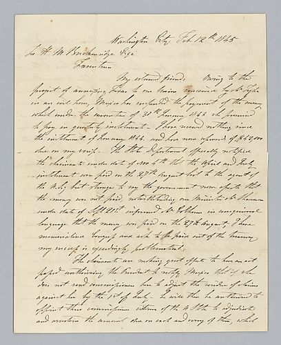John Baldwin to H. M. Brackenridge