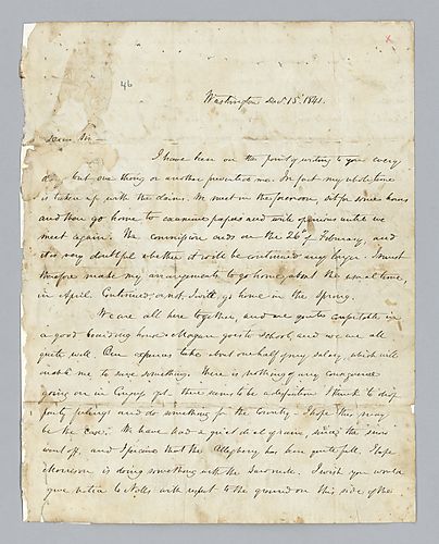 H. M. Brackenridge to George Haslet (LB # 46)