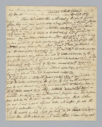 Thomas Cooper to H. M. Brackenridge (LB# 111)
