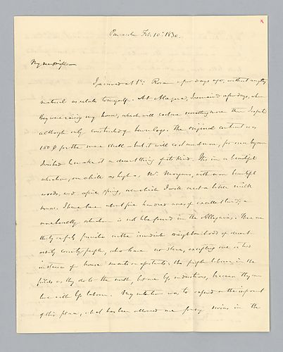 H. M. Brackenridge to Caroline Brackenridge