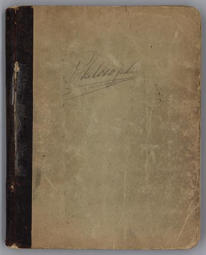 Lycee Louis Le Grand notebook on "Philosophie,"